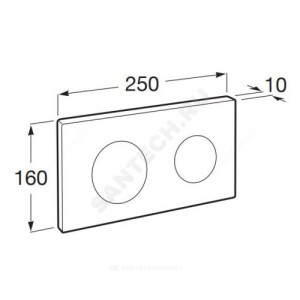 Кнопка для инсталляции PL10 черная матовая Roca 890089206