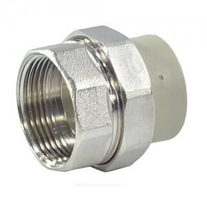 Муфта PP-R комбинированная разъемная серая ВР Дн 20х1" RTP (РосТурПласт) 15799