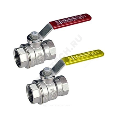 Кран шаровой латунь хром газ R850 Ду 32 Ру12 ВР рычаг Giacomini R850X006