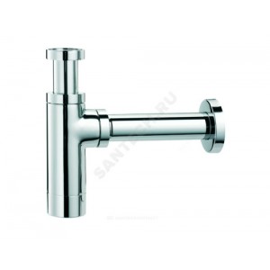 Сифон для умывальника бутылочный латунь 1 1/4"x32 с прямой трубкой 32мм без выпуска Ideal Standard E0079AA