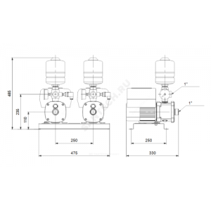 Станция насосная CMBE TWIN 3-30 Schuko Grundfos 99219419