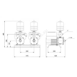 Станция насосная CMBE TWIN 5-31 Schuko Grundfos 99219422