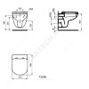Унитаз подвесной TEMPO без сиденья Ideal Standard T328801