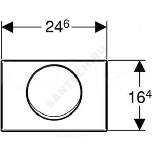 Кнопка для инсталляции Delta 15 сатинированная Geberit 115.101.00.1