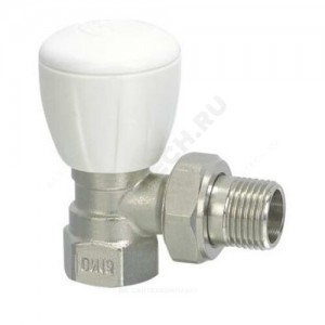 Клапан ручной регулировки для радиатора R5TG Ду 10 Ру16 ВР угловой штуцер с герметичной прокладкой Giacomini R5X032