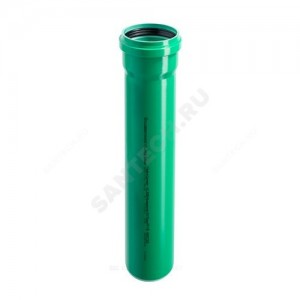 Труба PP-MD с раструбом зелёная KG2000 KG2000EM Дн 400х15,3 б/нап SN16 L=1,0м в/к Ostendorf 780940