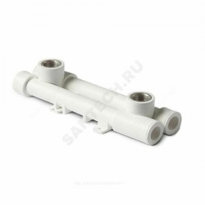 Планка (настенный комплект) PP-R монтажная универсальная белая ВР Дн 20х1/2" RTP (РосТурПласт) 14185