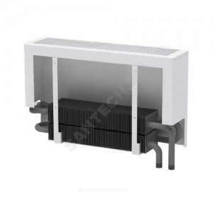 Конвектор настенный концевой Универсал ТБ-С НП КСК 20 (средней глубины) 2.328кВт двухтр с т/клапаном (угл) Danfoss 013G2152 ниж/п НР 3/4" прав ТЗПО