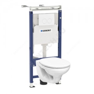 Комплект 4 в 1 Kolo Idol унитаз подвесной + инсталляция + кнопка смыва + сиденье дюропласт микролифт Geberit 458.122.2U.1