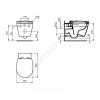 Унитаз подвесной CONNECT Rimless без сиденья Ideal Standard E814901