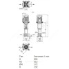 Насос многоступенчатый вертикальный HELIX V 1604-2/25/V/KS/400-50 PN25 3х400В/50 Гц Wilo 4150663