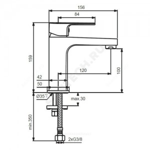 Смеситель для умывальника CERAFINE D одноручный Ideal Standard BC553AA