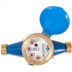 Счётчик х/в крыльчатый многоструйный Ду 20 Ру16 40С L=190мм резьба В/К ЭКО НОМ МСВ20-002