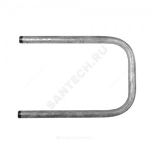 Полотенцесушитель водяной сталь оц П-образный Ду 25 (1") НР 310х500мм боковое подключение б/к КАЗ