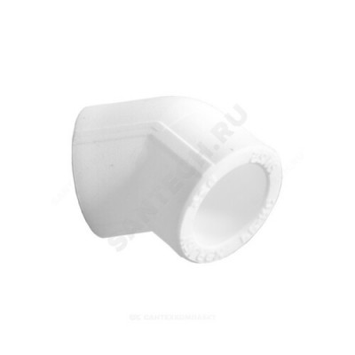 Угольник PP-R белый Дн 25х45гр PRO VALFEX 10107025-PRO