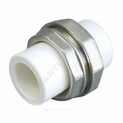 Муфта PP-R разъемная белая наруж пайка Дн 25 RTP (РосТурПласт) 10730