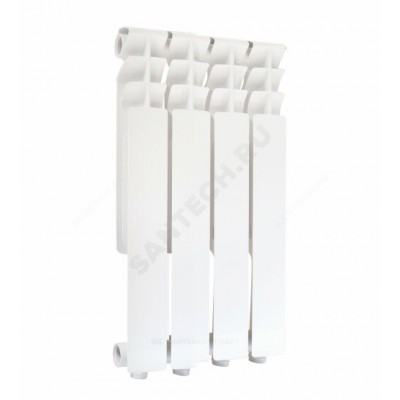 Радиатор алюминиевый AL 500/78 S19 4 секции Qну=492 Вт RAL 9016 (белый) Benarmo