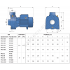Насос центробежный HFm 6 B Pedrollo 47HF6M0B7A1