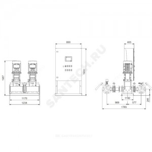 Установка пожаротушения Hydro MX-A 1/1 CR125-4 Grundfos 99788884