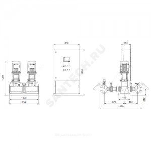 Установка пожаротушения Hydro MX-A 1/1 CR95-2 Grundfos 99788872