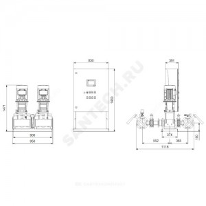 Установка пожаротушения Hydro MX-A 1/1 CR15-10 Grundfos 99788839