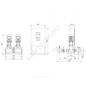 Установка пожаротушения Hydro MX-A 1/1 CR64-2 Grundfos 99788864