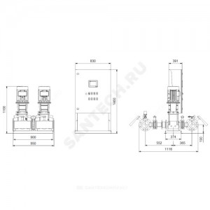 Установка пожаротушения Hydro MX-A 1/1 CR15-7 Grundfos 99788837