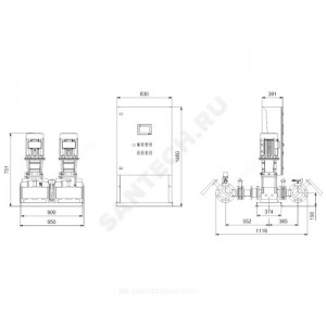 Установка пожаротушения Hydro MX-A 1/1 CR10-2 Grundfos 99788825