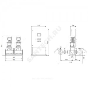 Установка пожаротушения Hydro MX-A 1/1 CR10-3 Grundfos 99788826