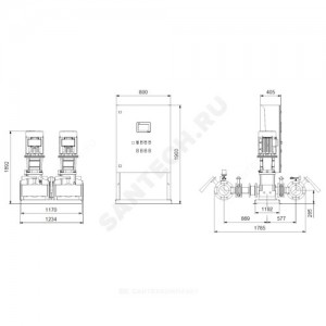 Установка пожаротушения Hydro MX-A 1/1 CR125-4-2 Grundfos 99788885