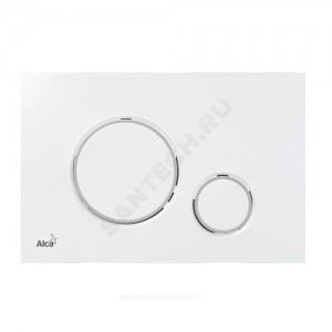 Кнопка для инсталляции белый/хром глянец Alca Plast M770