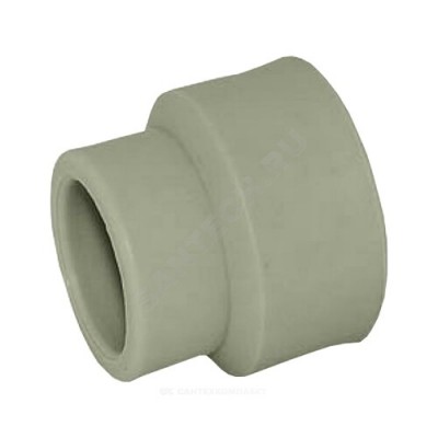Муфта PP-R переходная серая внутр/наруж пайка Дн 75х50 VALFEX 10007550Г