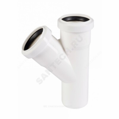 Тройник PP-H белый HT HTEAw Дн 32х32х45гр б/нап в/к Ostendorf 559600