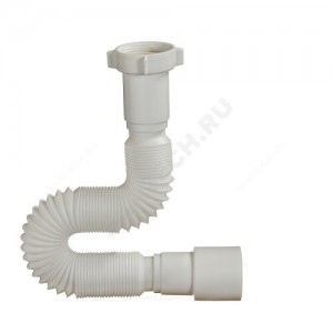 Гофра с гайкой 1 1/2"x40/50 L=220-370мм Орио АС-1003