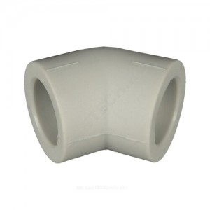 Угольник PP-R серый внутренняя пайка Дн 20х45гр RTP (РосТурПласт) 11024