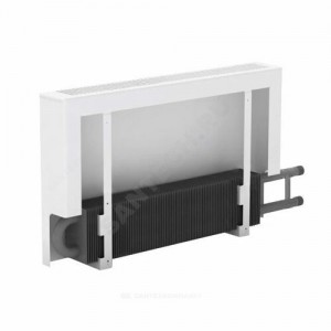 Конвектор настенный концевой Универсал ТБ КСК 20 (малой глубины) 0.787кВт з/у однотр с т/клапаном (пр) Danfoss 013G1813 бок/п НР 3/4" прав ТЗПО