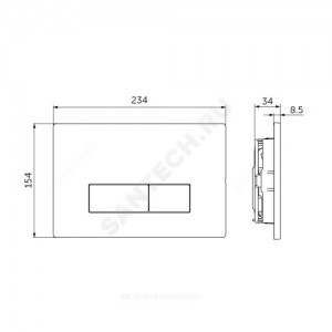 Кнопка для инсталляции OLEAS M2 хром Ideal Standard R0121AA .