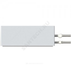 Конвектор настенный концевой "Универсал" КСК 20 К (А12) (малой глубины) 0.787кВт двухтр с регулирующей арматурой, прямой бок/п резьба прав Сантехпром