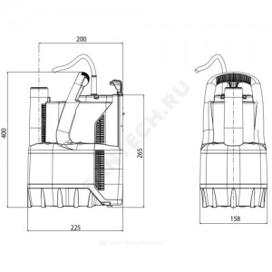 Насос дренажный VERTY NOVA 200 M cо встроенным поплавком DAB 60168793H Насос дренажный VERTY NOVA 200 M cо встроенным поплавком DAB 60168793H
