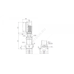Насос многоступенчатый вертикальный CRE3-4 A-A-A-E-HQQE PN16 1х200-240В/50 Гц Grundfos 98389685