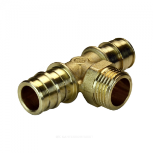 Тройник для PE-X латунь Дн 16х1/2"х16 НР GX153 Giacomini GX153Y033
