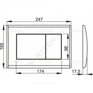 Кнопка для инсталляции золото Alca Plast M275