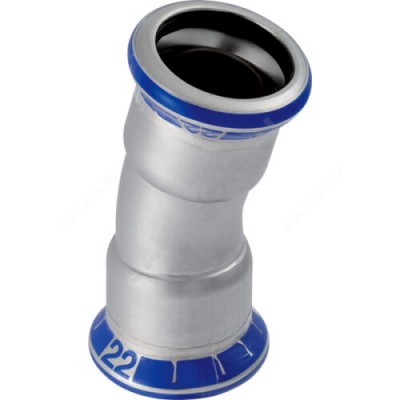 Отвод сталь нерж 15гр Дн 88,9 пресс Mapress Geberit 36109