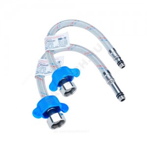 Подводка гибкая для смесителя нейлоновая оплетка М10-1/2" г-ш L=0,3 м пара (пакет) Центр Сантехники (Подольск) ГП002025