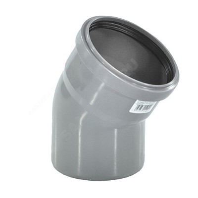Отвод PP-H серая HT HTB Дн 75х30гр б/нап в/к Ostendorf 113110