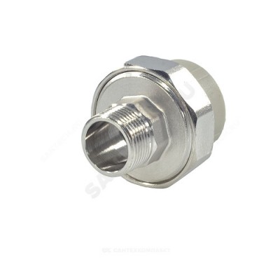 Муфта PP-R комбинированная разъемная серая НР Дн 32х1/2" VALFEX 10156215Г