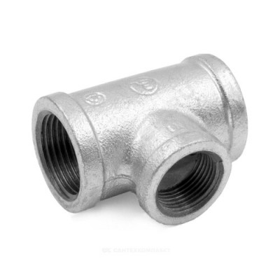 Тройник переходной чугун оц Ду 50х40 (2"х1 1/2") ВР/ВР Fittex PLUS