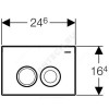 Кнопка для инсталляции Delta 21 хром матовый Geberit 115.125.46.1