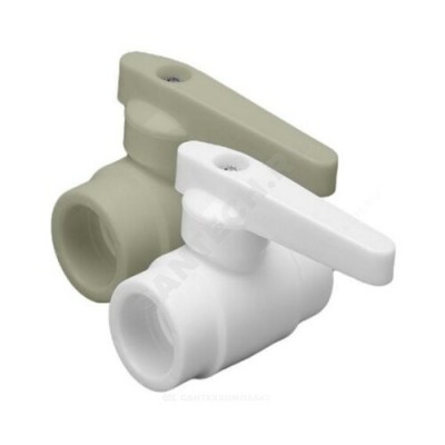 Кран PP-R шаровой серый внутренняя пайка Дн 63 VALFEX 10144063Г