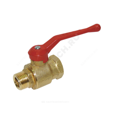 Кран шаровой латунь 11б27п5 Ду 32 Ру16 ВР/НР полнопроходной рычаг Цветлит ZW10118